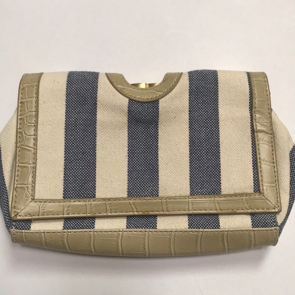 Zara Handbags - Zara Striped Clutch Purse